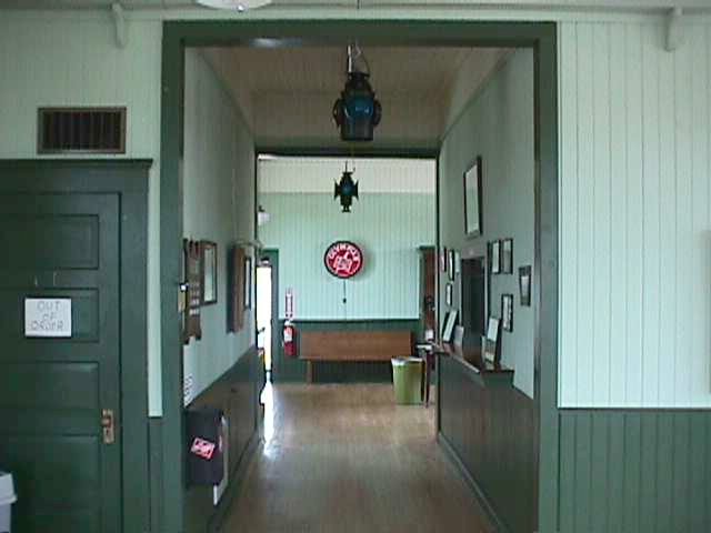 In depot hallway